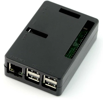 Simple Dėklas skirtas Raspberry Pi Modeliui 3B+/3B/2B - Cube juodas