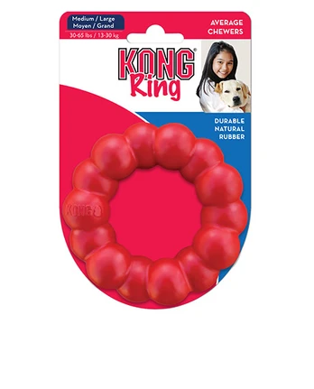 Žaislas šuniui Kong Ring, Ø 11 cm, raudonas, M/L