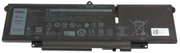 Dell 3 celių 57 Wh ličio jonų akumuliatorius, skirtas „Latitude 7340l“