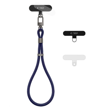 Mėlynas (Pacific Navy) dirželis telefonui "Tech-Protect C11S Rope Wrist Strap"