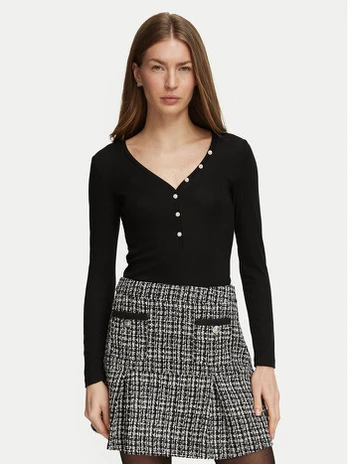 Guess Palaidinė W6BP32 K6401 Juoda Regular Fit