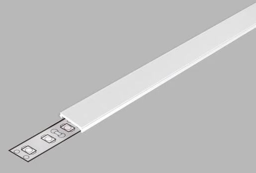 3m LED juostos profilio dangtelio C2 CLICK, baltas
