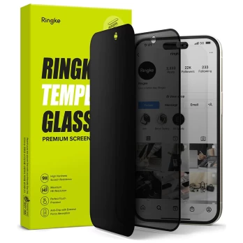 [Užsakomoji prekė] Apsauginis stikliukas iPhone 15 - Ringke Cover Display Tempered Glass - Privacy