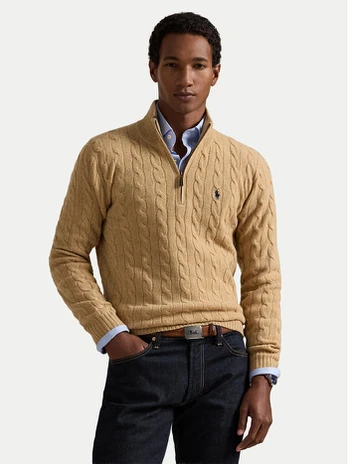 Polo Ralph Lauren Megztinis 710876766006 Smėlio Regular Fit