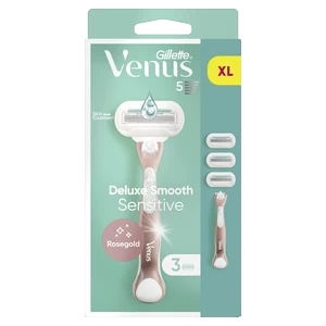 Gillette Venus Sensitive Rose Gold Skustuvas + Galvutės 3 vnt