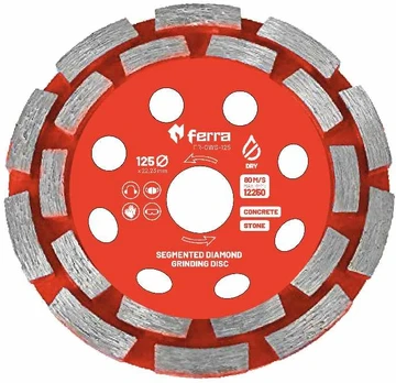 Ferra segmentinis deimantinis šlifavimo diskas, Ø125mm