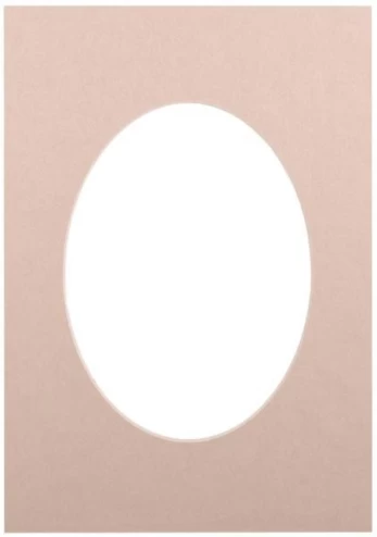 Passepartout 15x21, beige oval | 20724
