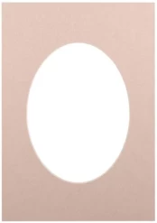 Passepartout 15x21, beige oval | 20724 kaina