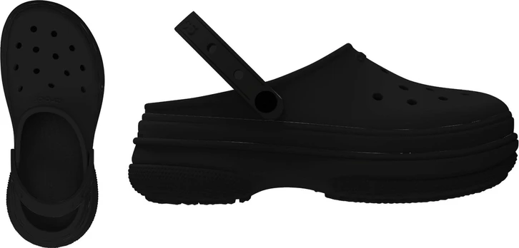 Crocs™ Classic Stacked Clog Black/Black - 41