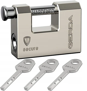 Spyna Gerda Secure Kswt T60 - Sustiprinta kaištinė, 60 mm, 3 raktai