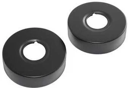 GUSTAVSBERG Mat sort rosetter i sæt a 2 stk. dimension: Ø72 mm x 20 mm