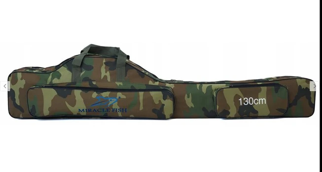 Trijų dalių dėklas meškerėms, 130cm
