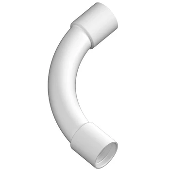 Kampinis kietas lygių vamzdžių sujungimas 16mm baltas