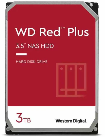 Western Digital 3TB Raudonas PLUS 256MB CMR 3.5IN