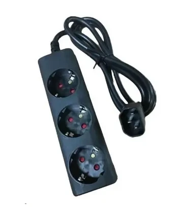 Eaton Power Quality 1010081 EATON OUTPUT CABLE IEC-SHUKO 10A C14 - 3x Schuko-Box