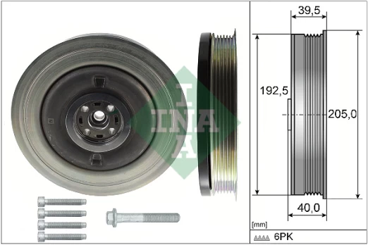 INA 544 0503 20 Crank pulley