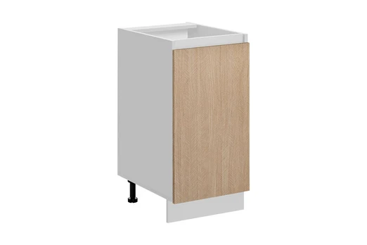 Virtuvinė spintelė Roma Dół 40/81 L/P 1D, ruda/balta