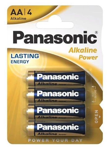 Baterijos PANASONIC Alkaline Power, AA (LR6), 4 vnt.