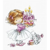 Girl with a Kitten and a Cake SB1054 kaina