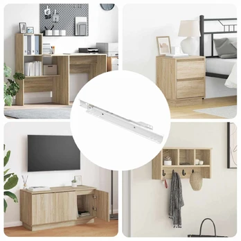 Stalčių bėgis 87 pcs Balta Plienas