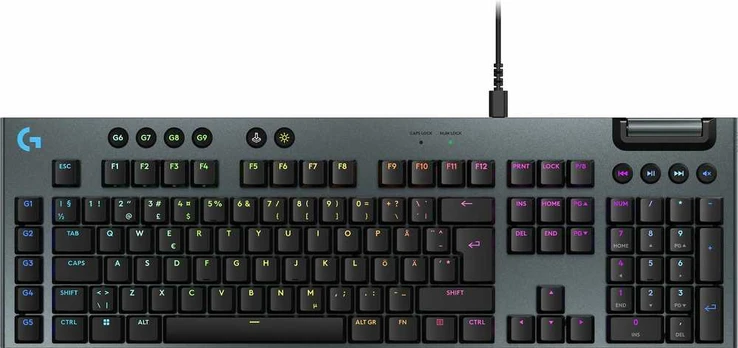 Logitech G915 X LIGHTSPEED TKL Wired Gaming KB Tactile, Juodas Nordic