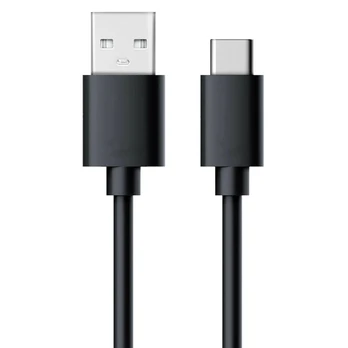 Kabelis USB Realpower USB-A - USB-C 0.6 m Juodas (255650)