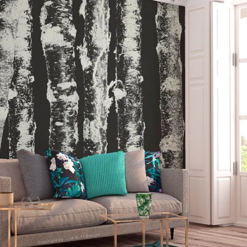 Artgeist Fototapetas - Stately Birches - Second Variant