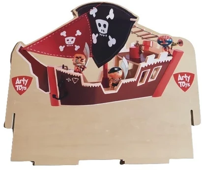 Plakatas Djeco - Arty Toys Pirates Ekranas board