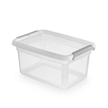 indas su dangčiu ir spaustukais 14x19x9cm 1,5l