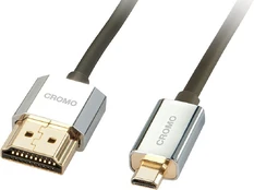 Lindy HDMI High Speed Kabelis ir Micro HDMI CROMO Slim 4,5m kaina