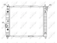 Variklio radiatorius NRF NRF 53638