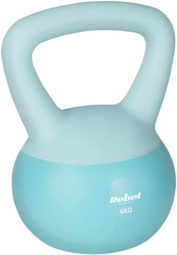 Soft Kettlebell miękki winylowy 4kg REBEL ACTIVE