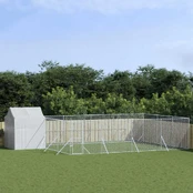 Lauko voljeras šunims su stogu, sidabrinis, 6x6x2,5m, plienas kaina