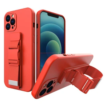 Dėklas su dirželiu Rope Case Silicone Samsung Galaxy A53 5G raudonas