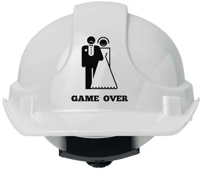 Statybinis šalmas "GAME OVER"