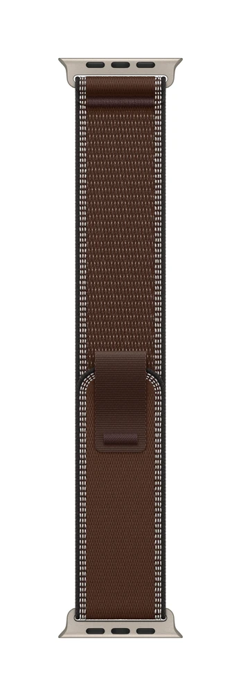 49mm Dark Umber Trail Loop - S/M - Natural Titanium Finish