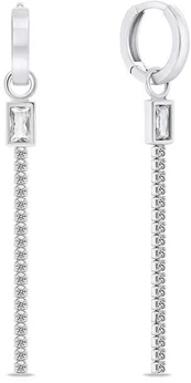 Brilio Silver Brilio Sidabrinis Elegant sidabrinis long earrings 2 in 1 EA799W