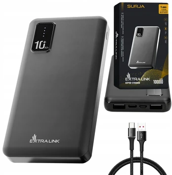 Išorinė baterija Extralink, 10 000 mAh