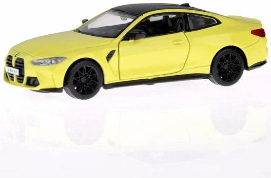 Žaislinis automobilis MSZ BMW M4, 1:32, geltona