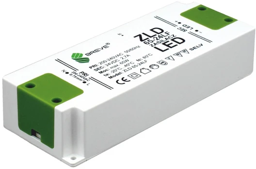 BREVE LED maitinimo šaltinis 24V DC 65W ZLD 65-24LF 2.7A