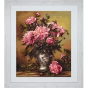 Vase of Peonies SG543 kaina