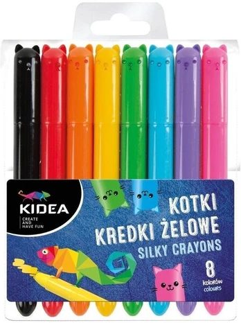 Kidea gelio pieštukai, 8 spalvos