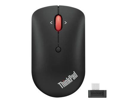 Pelė Lenovo ThinkPad USB-C Wireless Compact Mouse, 6 mygtukai, 10 × 3,5 × 5,8 cm