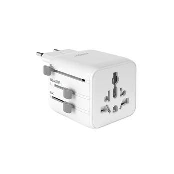 Puro Universal Travel Adapteris - Baltas