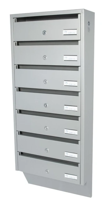 Pašto dėžutė PDV937, sidabrinė, 948 x 385 x 145 mm