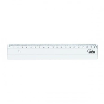 Ruler Forpus, plastic, transparent, 20cm 1225-020