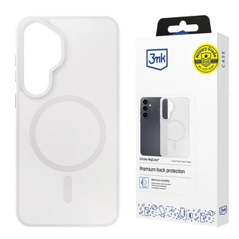 Dėklas 3MK Smoke MagCase do Samsung Galaxy S26 balta