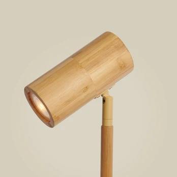 GOOD & MOJO stovinti lempa Java, natūrali, bambukas, 141 cm aukščio, GU10