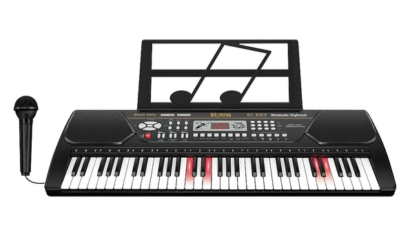 Vaikiškas pianinas su mikrofonu, 61 klavišas