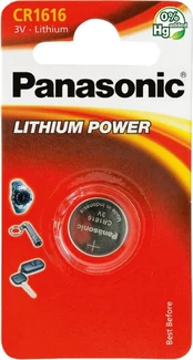 ELEMENTAI PANASONIC LITHIUM CR 1616 1BP kaina